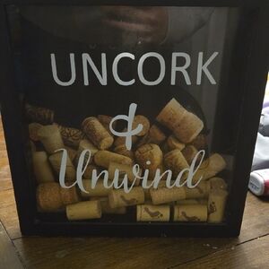 Uncork & Unwind Wine Cork Holder